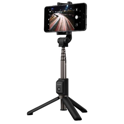 Huawei CF33 Selfie Stick selfie teleskopická tyč s LED zkrášlujícím svícením a bezdrátovým tlačítkem spouště přes Bluetooth
