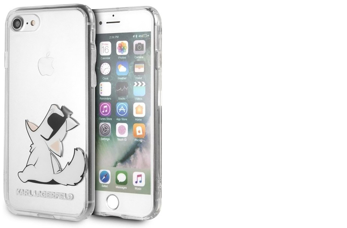 Karl Lagerfeld Fun Choupette No Rope ochranný kryt s motivem pro Apple iPhone 7, Apple iPhone 8, Apple iPhone SE (2020), Apple iPhone SE (2022) (KLHCI8CFNRC)