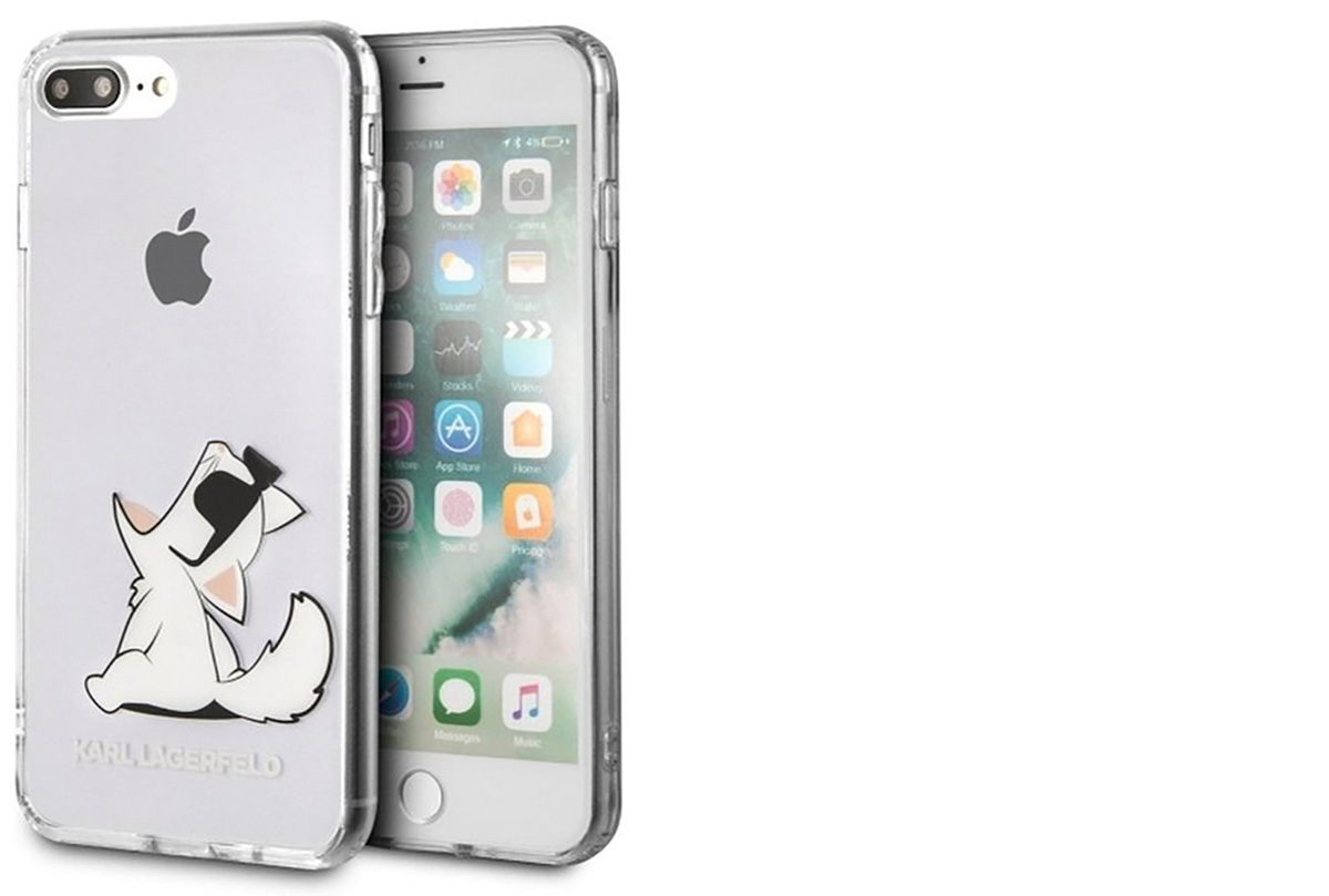 Karl Lagerfeld Fun Choupette No Rope ochranný kryt s motivem pro Apple iPhone 7 Plus, iPhone 8 Plus (KLHCI8LCFNRC)