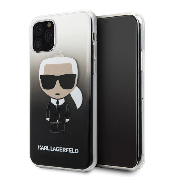 Karl Lagerfeld Ikonik Gradient ochranný kryt pro Apple iPhone 11 Pro (KLHCN58TRDFKBK)