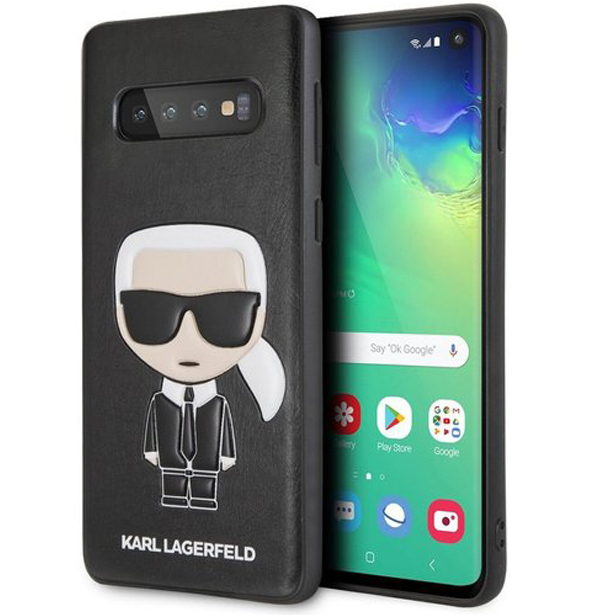 Karl Lagerfeld Ikonik ochranný kryt s motivem pro Samsung Galaxy S10e (KLHCS10LIKPUBL)