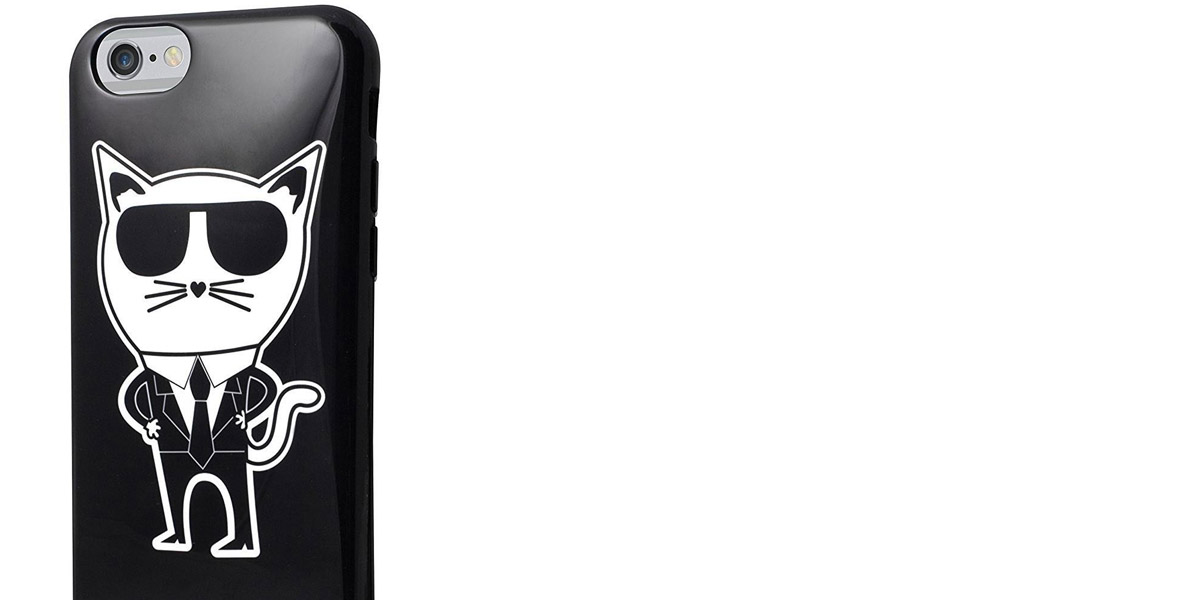 Karl Lagerfeld K-Team Choupette ochranný kryt s motivem pro Apple iPhone 6, iPhone 6S (KLHCP6HTKCH)