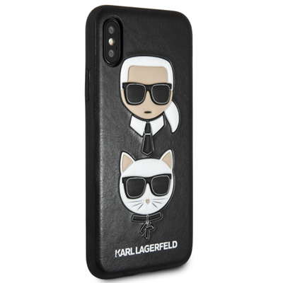 Karl Lagerfeld Karl and Choupette ochranný kryt s motivem pro Apple iPhone XS Max