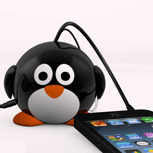 KitSound Mini Buddy Snowman reproduktor pro mobilní telefon, mobil, smartphone - Sněhulák