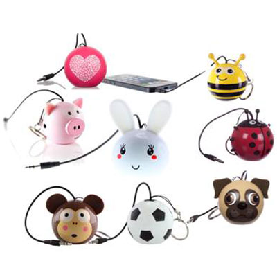 KitSound Mini Buddy Heart reproduktor pro mobilní telefon, mobil, smartphone - Srdce