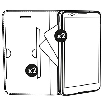 Krusell Malmo 4 Cards FolioCase flipové pouzdro pro Samsung Galaxy A3 (2017)