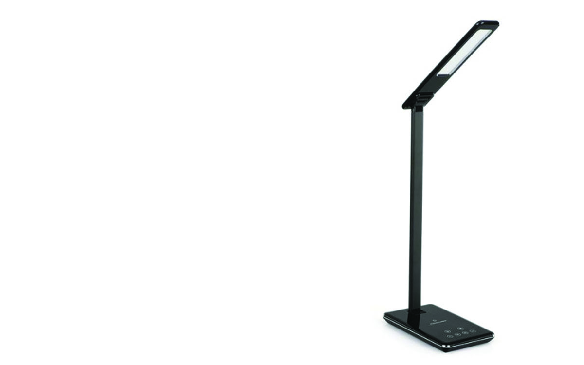 Blue Star LED DeskLamp with Wireless Charger lampička s podložkou bezdrátového Qi nabíjení