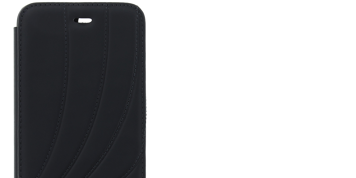 Mercedes New Organic II flipové pouzdro pro Apple iPhone 6, iPhone 6S, iPhone 7, iPhone 8 (MEFLBKI8DCLBK)