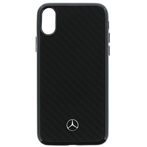 Mercedes Shiny Dynamic Carbon ochranný kryt pro Apple iPhone XR