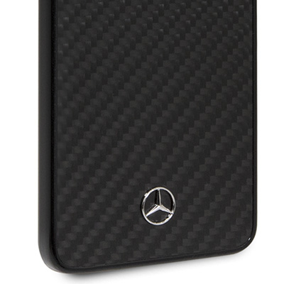 Mercedes Shiny Dynamic Carbon ochranný kryt pro Samsung Galaxy S9 Plus (MEHCS9LRCABK)