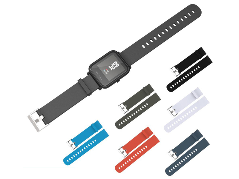 MiJobs Vertical Lines Silicone Wrist Strap silikonový pásek na zápěstí s univerzální osičkou 20mm