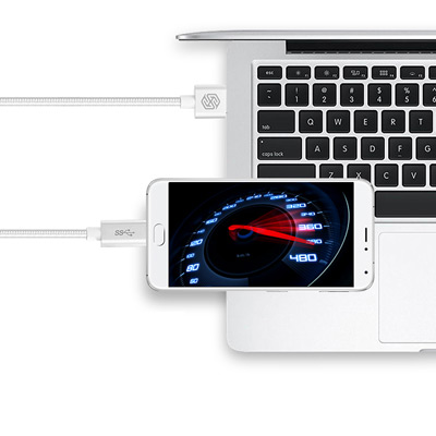 Nillkin Elite opletený USB 3.0 kabel s USB Type-C konektorem pro mobilní telefon, mobil, smartphone, tablet.