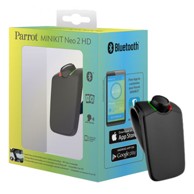 Parrot Minikit Neo 2 HD Bluetooth handsfree sada na stínítko do auta pro mobilní telefon, mobil, smartphone