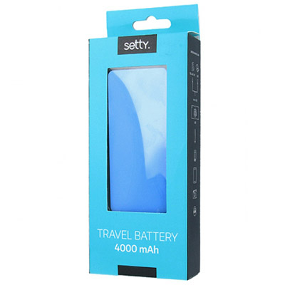 Setty Travel Battery záložní zdroj 4000mAh pro mobilní telefon, mobil, smartphone