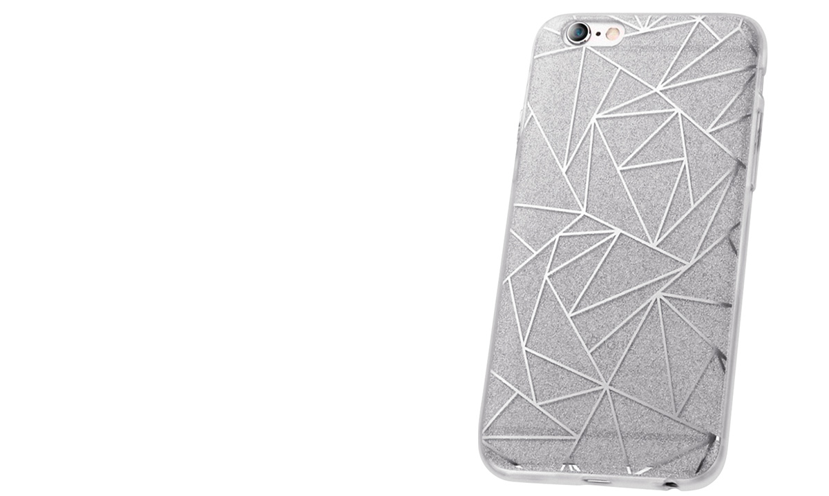 Sligo Glitter Geometric třpytivý ochranný kryt pro Apple iPhone 7, iPhone 8