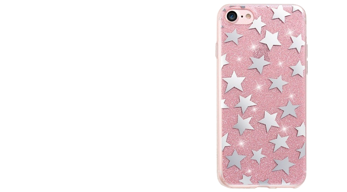 Sligo Glitter Stars třpytivý ochranný kryt pro Apple iPhone 7, iPhone 8