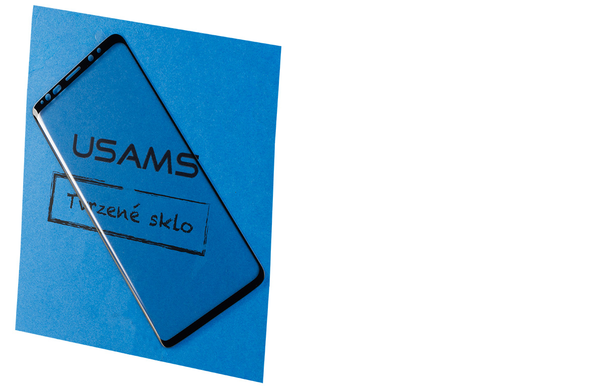 USAMS Arc Edge Tempered Glass ochranné tvrzené sklo na kompletní zahnutý displej pro Samsung Galaxy S9