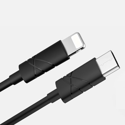 USAMS US-SJ066 U-Gee USB Type-C kabel s Apple Lightning konektorem pro Apple iPhone, iPad, iPod.