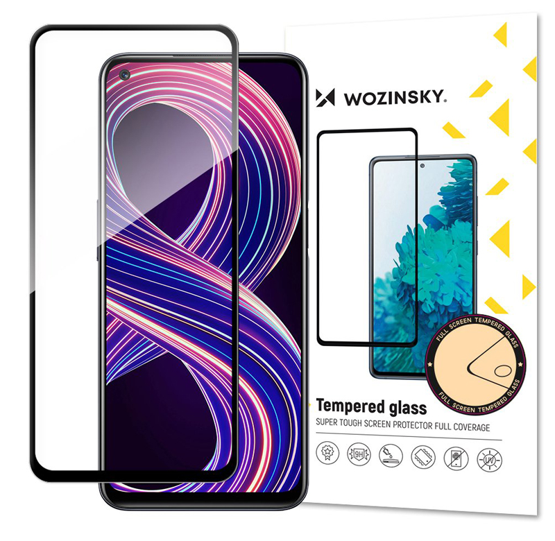 Wozinsky Tempered Glass 5D Full Glue Case Friendly tvrzené sklo na celou přední stranu pro Realme C11 (2021), Realme C20, Realme C21