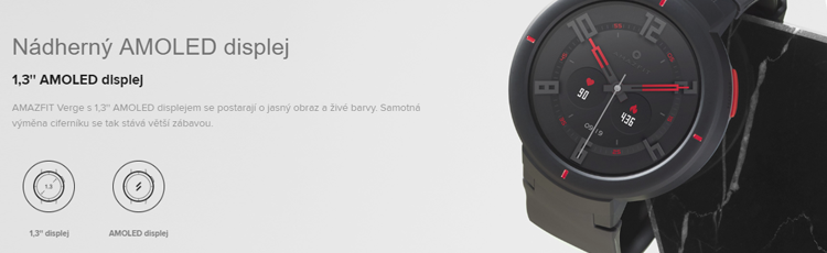 Xiaomi Amazfit Verge chytré hodinky